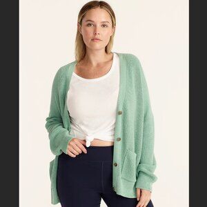 Cotton-cashmere washable cardigan